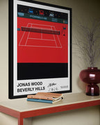 Porsche Tennis Court (Hand Signed with basketball)