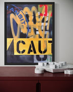 NYC TRANSIT CAUTION (Original Painting)