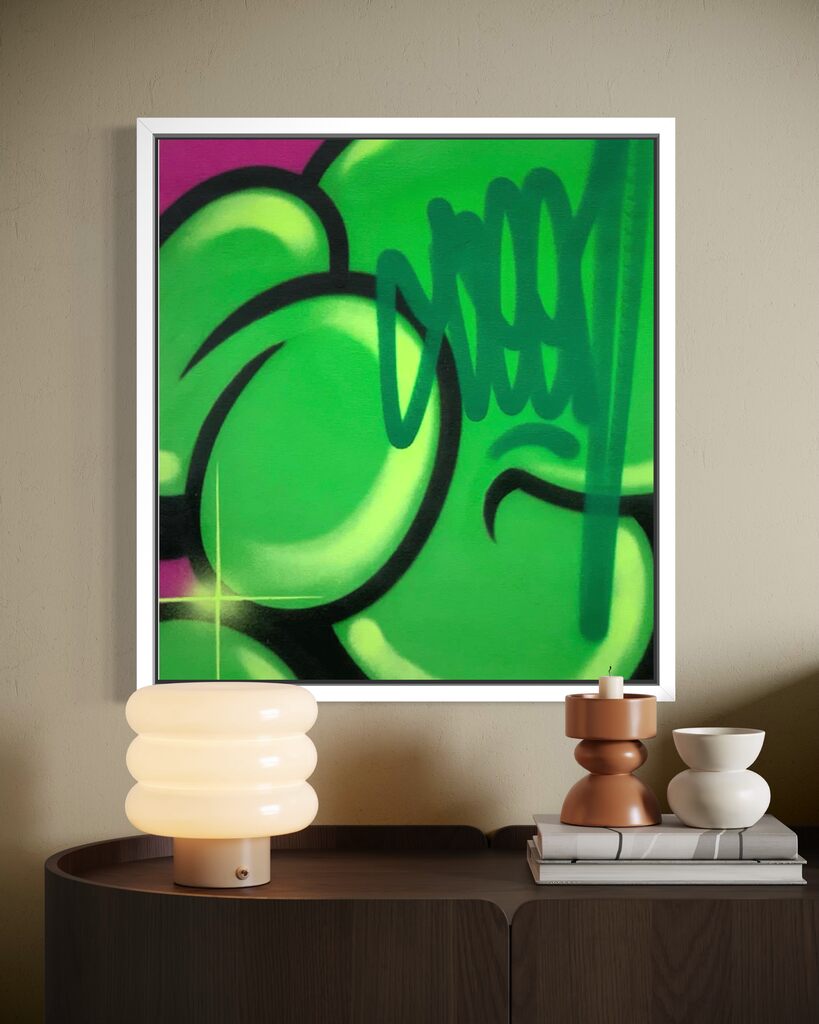 Bubble Tag (Green & Violet variant)
