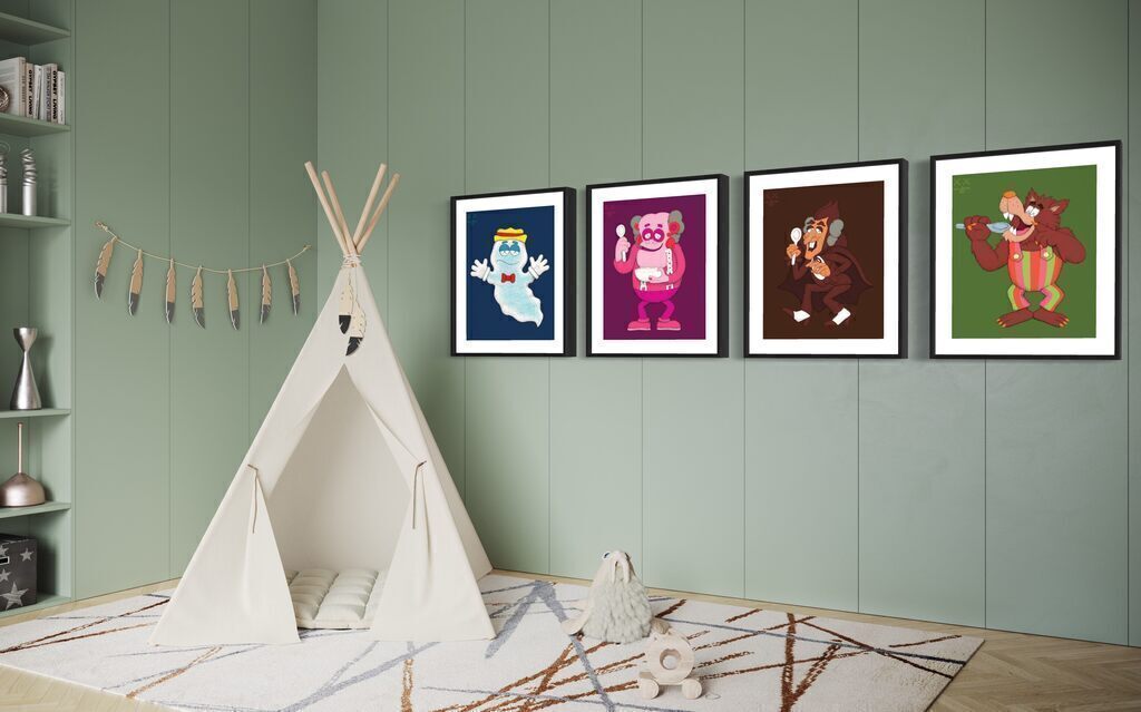 MONSTERS (Four Lithographs)