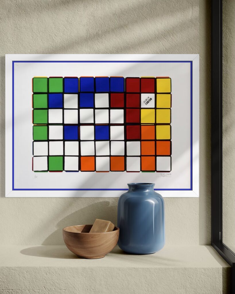 Six Cubes (Blue & Yellow)