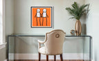 Holding Hands (SIGNED, Orange variant, Hackney Today Print)