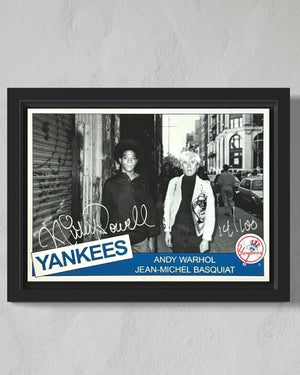 Andy Warhol & Jean-Michel Basuiat SOHO. NYC, 1985 (YANKEES GRAND SLAM VARIANT)
