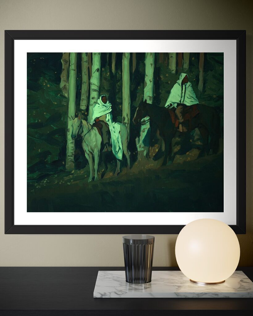 Night by the Aspens