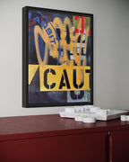 NYC TRANSIT CAUTION (Original Painting)