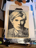 Andy Warhol Collages Diptych (TWO PRINTS, COLOR & SILVER EDITIONS)