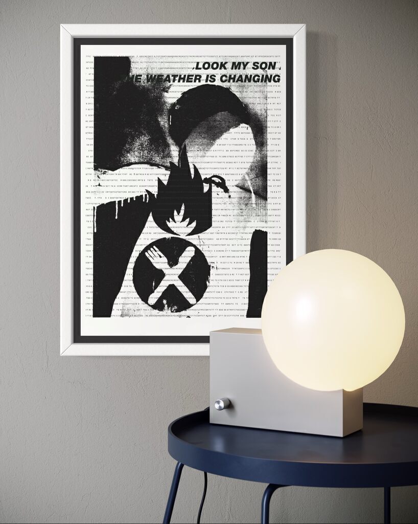 Bristol Downs fire sale print #2 (Look My Son The Weather Is Changing)