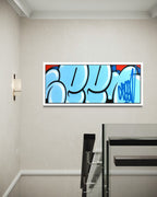 JUMBO BUBBLE TAG (Original Painting, Blue & Red Variant)