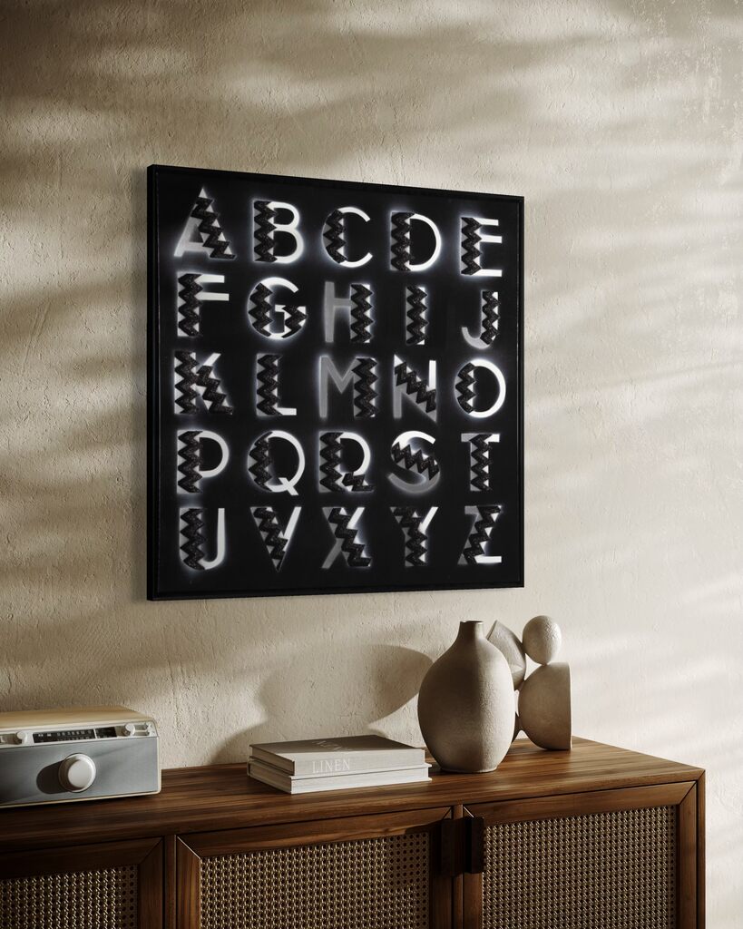 ART DECO WITH BLACK GLITTER