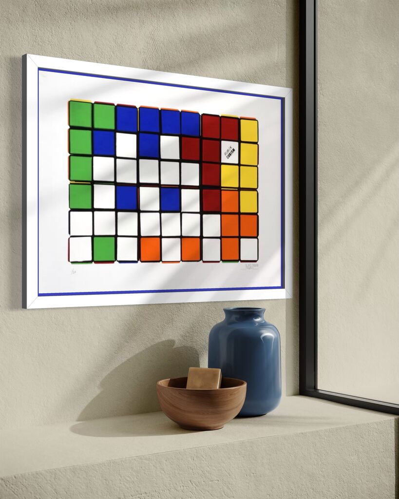 Six Cubes (Blue & Yellow)