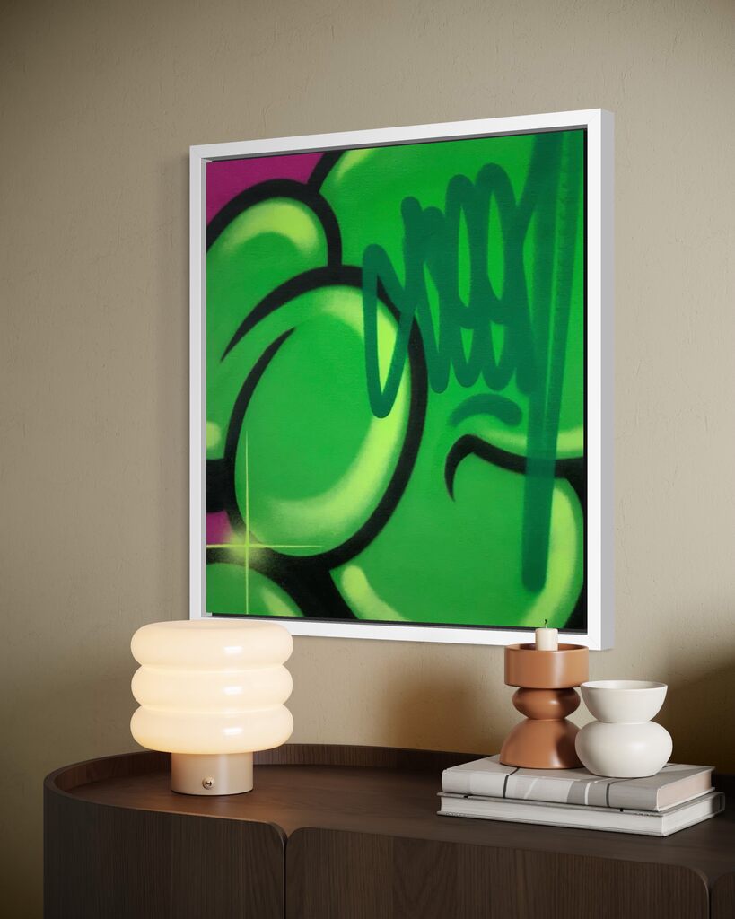 Bubble Tag (Green & Violet variant)