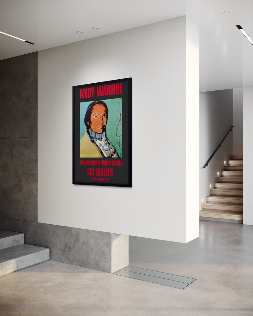 Ace Gallery Exhibition Poster "The American Indian Series" Black (Signed)