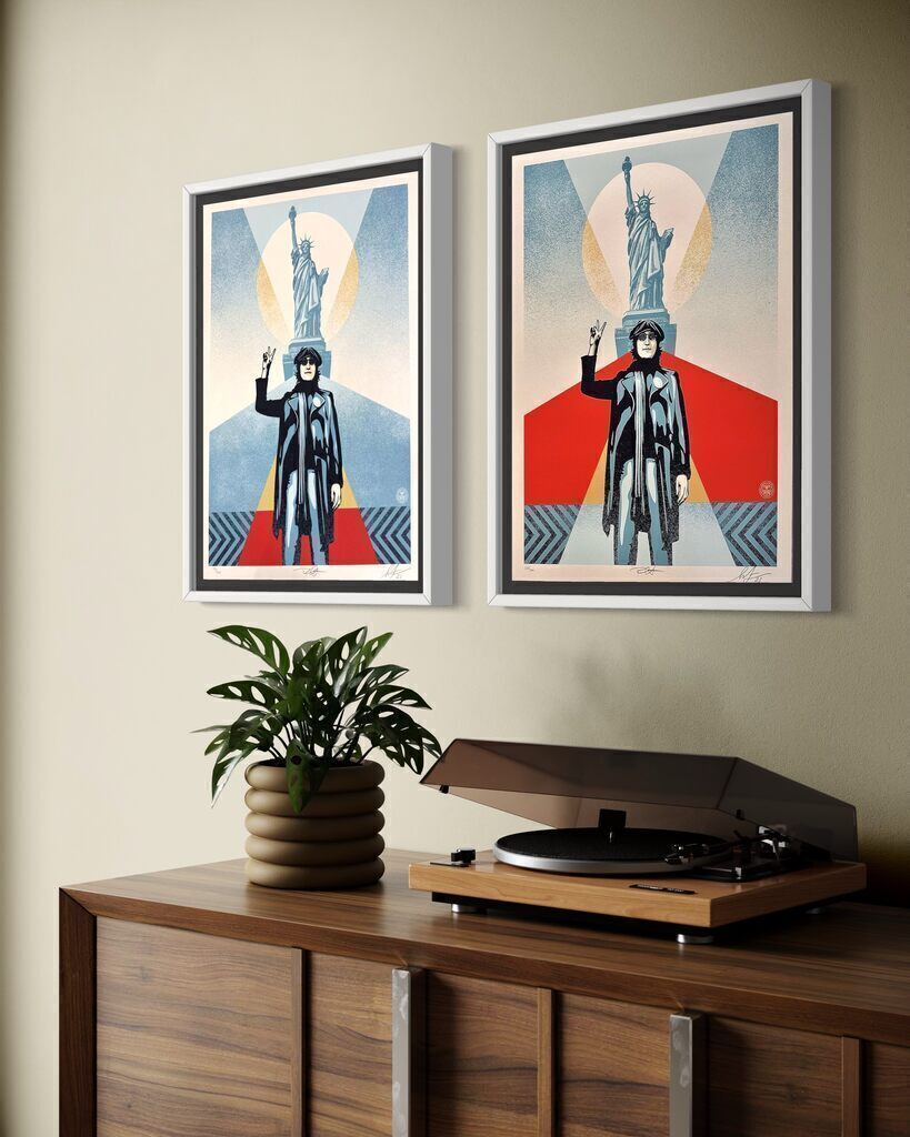 JOHN LENNON PEACE AND LIBERTY (DIPTYCH: TWO PRINTS)
