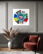 Beautiful Optimistic Peace and Love Dove Spin Painting (The Hope Paintings)