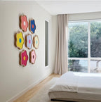 Fiore (Hand Painted Flower Canvas in Beechwood frame