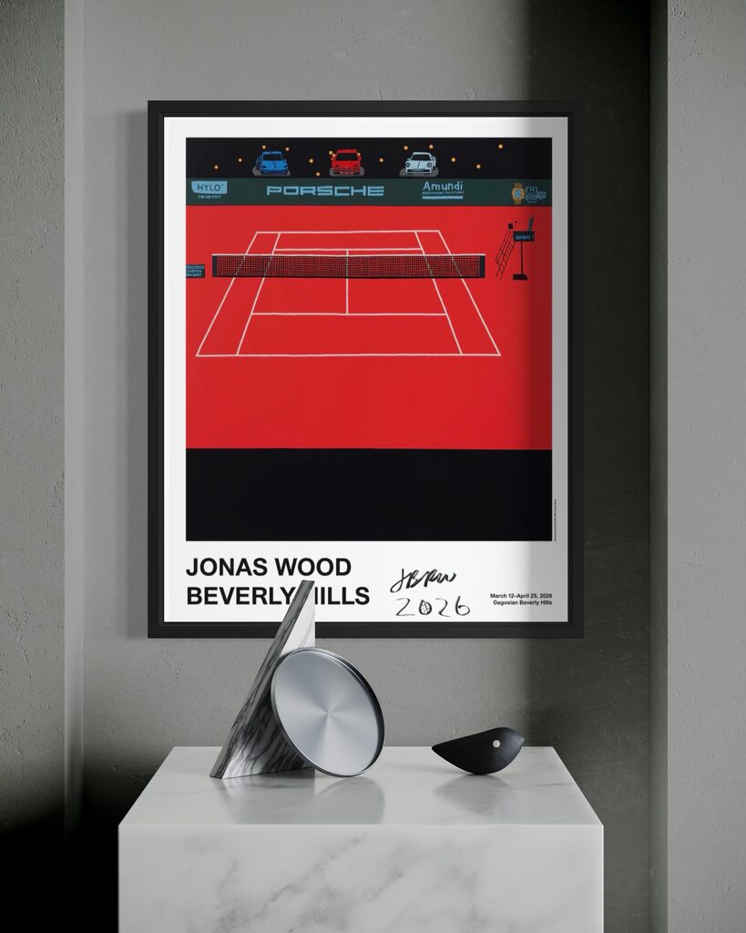 Porsche Tennis Court (Hand Signed with basketball)