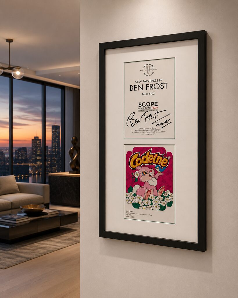 Lean on me / Codeine (Two Mini prints, Basel ‘22, Signed, Framed, Unique)