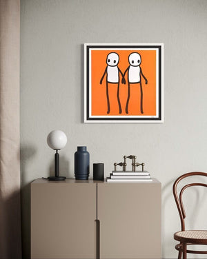 Holding Hands (SIGNED, Orange variant, Hackney Today Print)