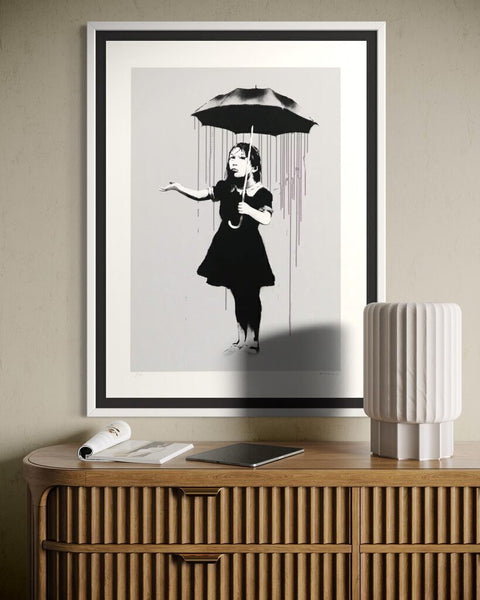 Banksy — Nola (Gray Rain)