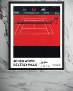 Porsche Tennis Court (Hand Signed with basketball)