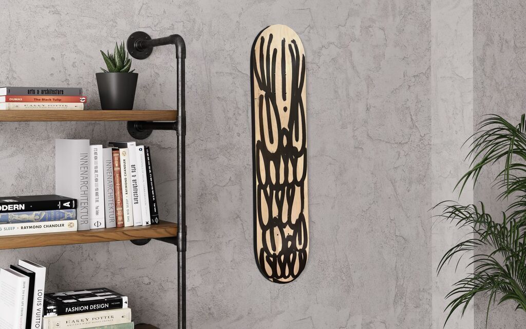 Original Painting on Maple wood Skate Deck