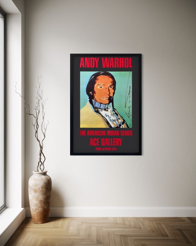 Ace Gallery Exhibition Poster "The American Indian Series" Black (Signed)