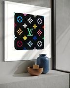 Super Flat Monogram Green (Louis Vuitton, Framed)