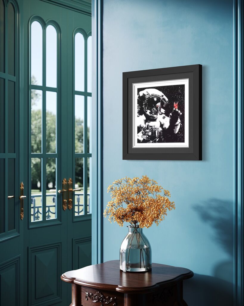Eternal Reflection (Red Lilac, Museum Framed)