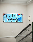 JUMBO BUBBLE TAG (Original Painting, Blue & Red Variant)