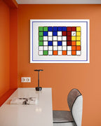 Six Cubes (Blue & Yellow)