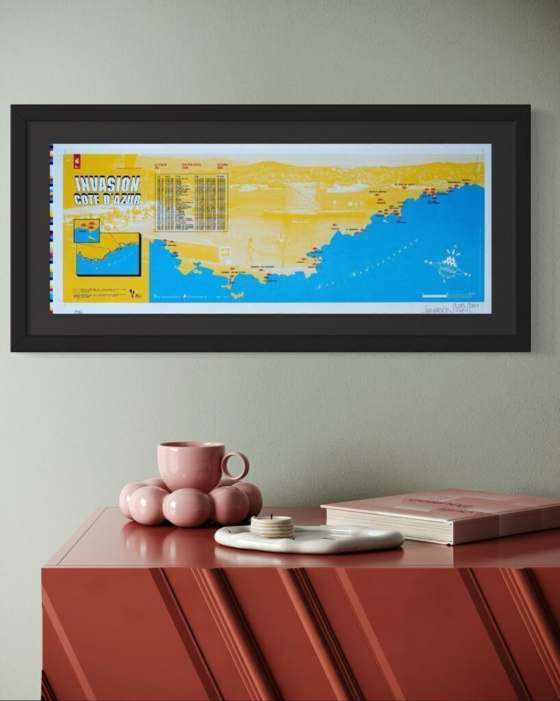 Cote d'Azur Invasion (French Riviera signed Silkscreen)