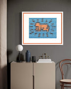 Radiant Baby (Haring Homage, framed)