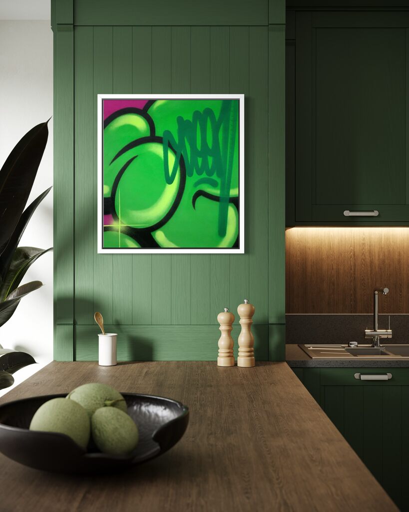 Bubble Tag (Green & Violet variant)