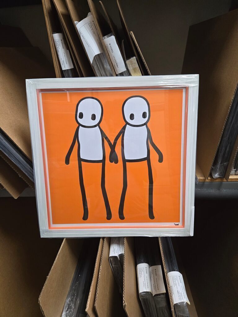 Holding Hands (Hand Signed, Blue Variant)