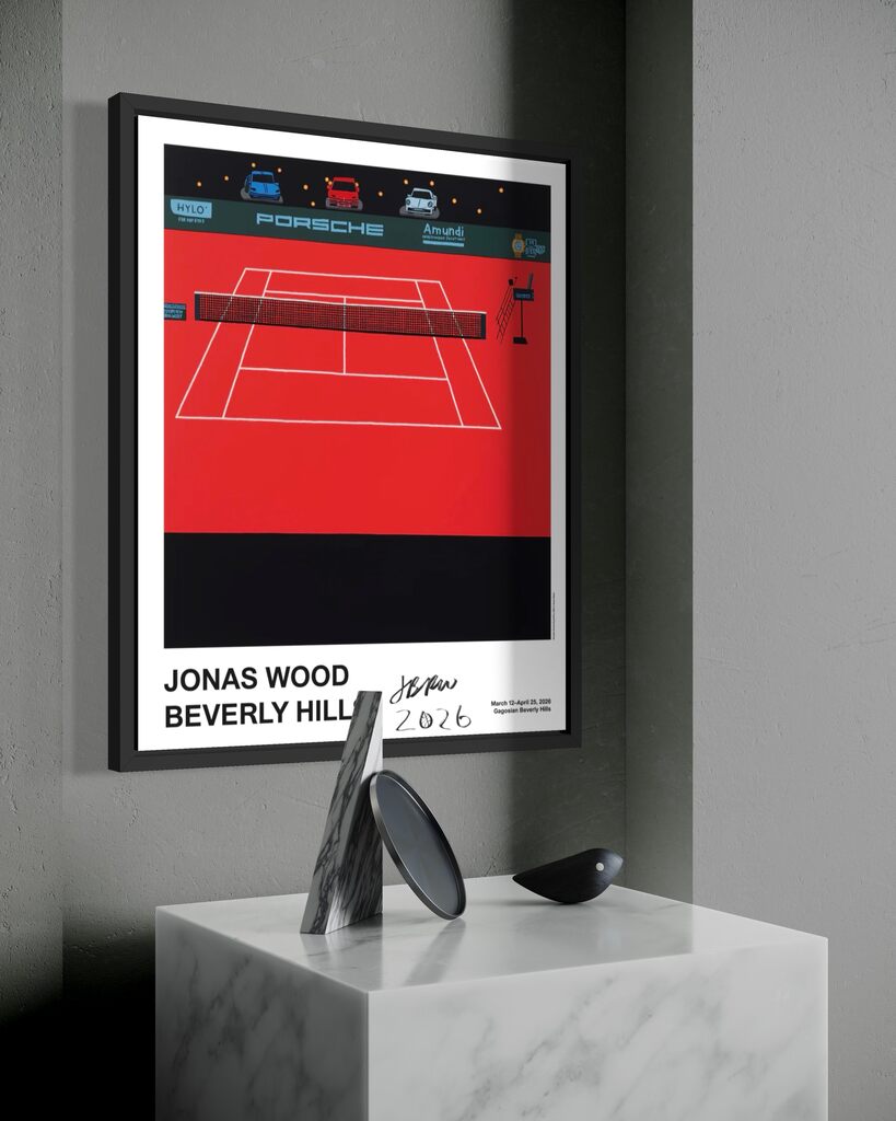 Porsche Tennis Court (Hand Signed with basketball)