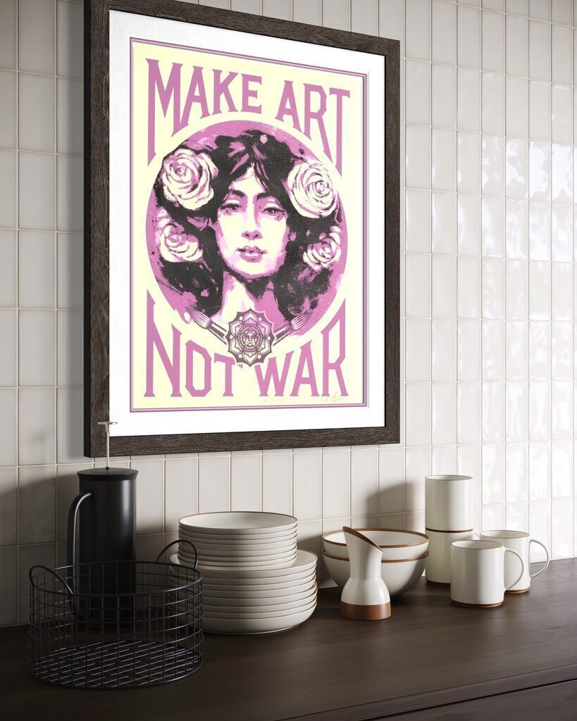 Make Art Not War (Cream Variant)