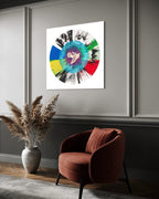 Beautiful Optimistic Peace and Love Dove Spin Painting (The Hope Paintings)