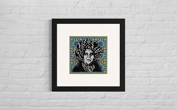 Psychedelic Andre - Pinnacle Blue Variant Blotter Print