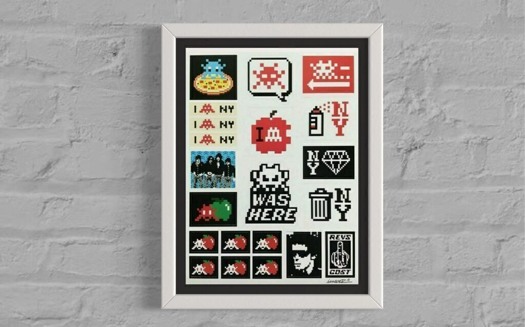 Big Apple (NYC) silkscreen sticker sheet( signed and dated, Stuck up Vol. 2)