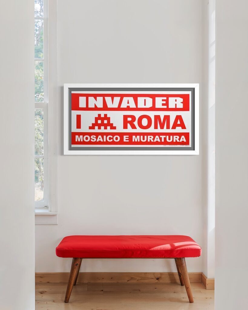 Invader — Mosaico E Muratura Roma (Red)