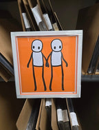 Holding Hands (SIGNED, Orange variant, Hackney Today Print)