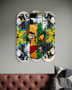 Harvey Dent / Two Face Skate Deck Diptych (Art Basel ‘25, Hand Signed)