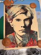 Andy Warhol Collages Diptych (TWO PRINTS, COLOR & SILVER EDITIONS)