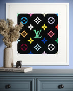 Super Flat Monogram Green (Louis Vuitton, Framed)