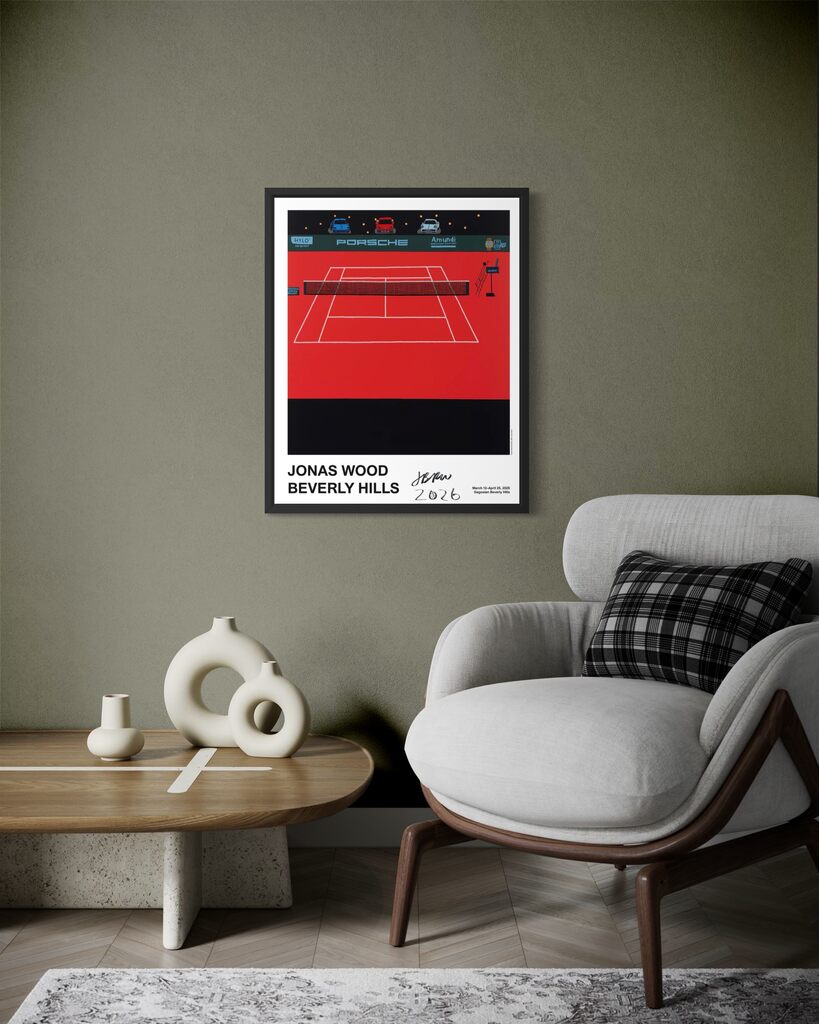 Porsche Tennis Court (Hand Signed with basketball)