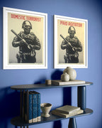 Projection Mirror (Domestic terrorist, paid agitator) Diptych
