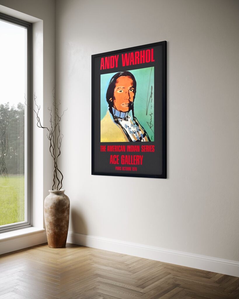 Ace Gallery Exhibition Poster "The American Indian Series" Black (Signed)