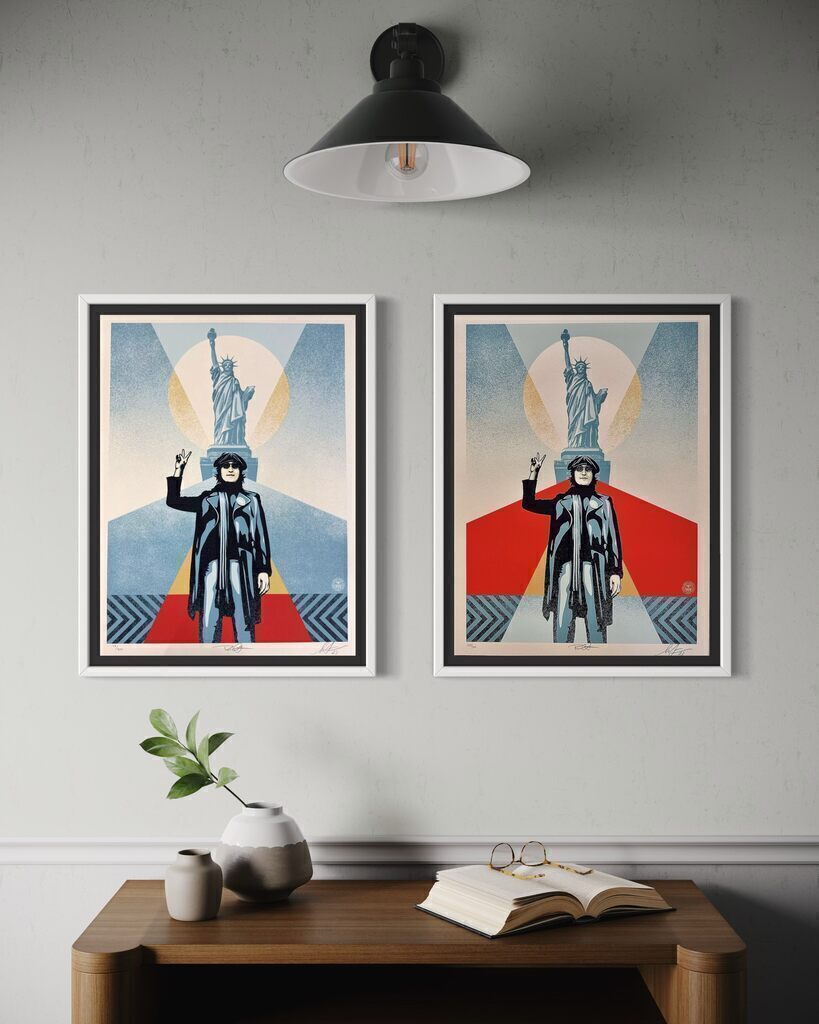 JOHN LENNON PEACE AND LIBERTY (DIPTYCH: TWO PRINTS)