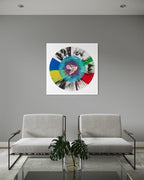 Beautiful Optimistic Peace and Love Dove Spin Painting (The Hope Paintings)