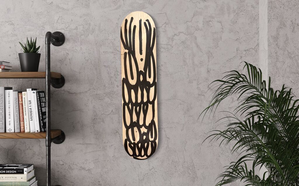 Original Painting on Maple wood Skate Deck